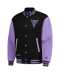 Fisll Men's and Women's Eclipse Black Golden State Valkyries Full-Snap Varsity Jacket