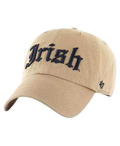 '47 Brand Men's Khaki Notre Dame Fighting Irish Vault Clean Up Adjustable Hat