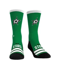 Rock 'Em Socks Men's and Women's Dallas Stars Gametime Stripe Crew Socks