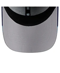 New Era Men's Gray/Navy Tampa Bay Rays Visor Trim 39THIRTY Flex Hat