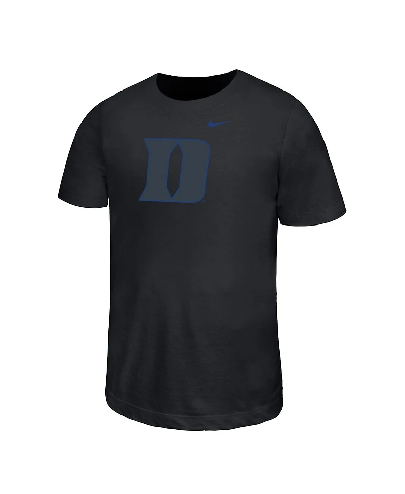 Nike Big Boys and Girls Black Duke Blue Devils Legend Color Pop Performance T-Shirt