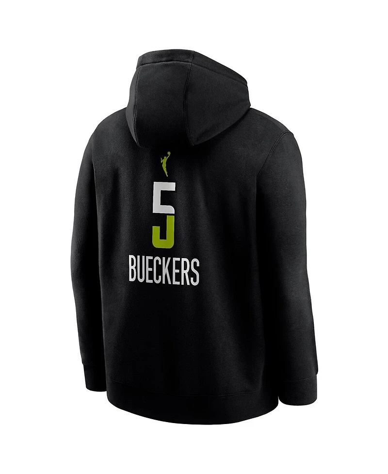 Nike Men's Paige Bueckers Black Dallas Wings 2025 Wnba Draft Rebel Edition Name Number Pullover Hoodie