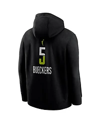 Nike Men's Paige Bueckers Black Dallas Wings 2025 Wnba Draft Rebel Edition Name Number Pullover Hoodie