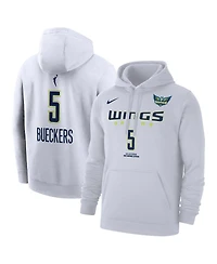 Nike Men's Paige Bueckers White Dallas Wings 2025 Wnba Draft Heroine Edition Name Number Pullover Hoodie
