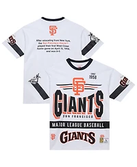 Mitchell & Ness Men's White San Francisco Giants Cooperstown Collection Team Origins Premium T-Shirt