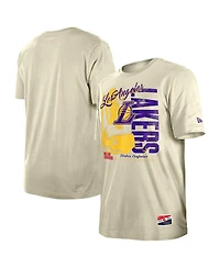 New Era Men's Los Angeles Lakers Distressed Throwback Vintage Color Pack T-Shirt