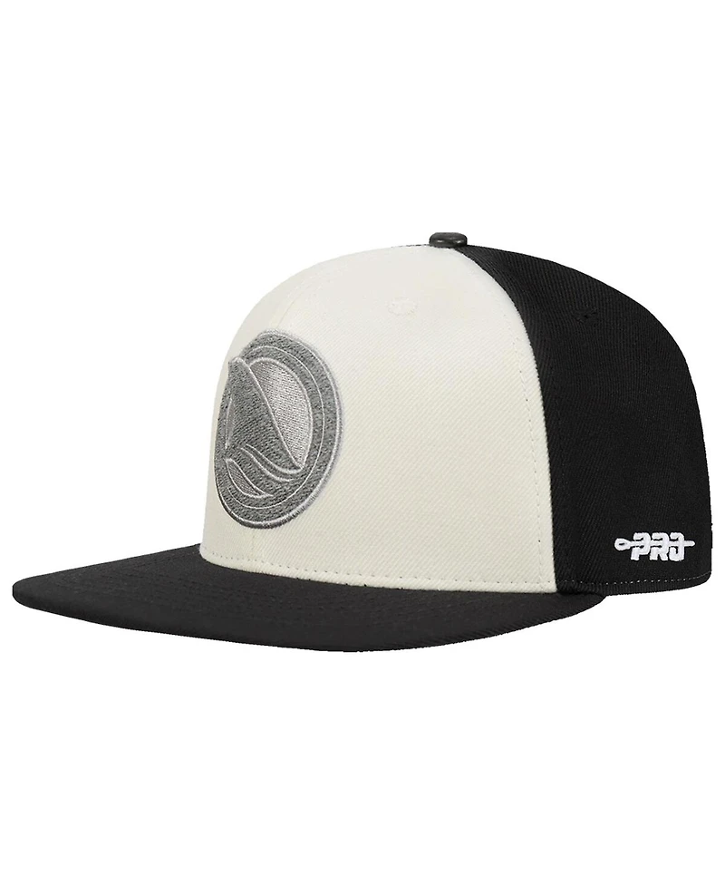 Pro Standard Men's Cream San Jose Sharks French Terry Snapback Hat