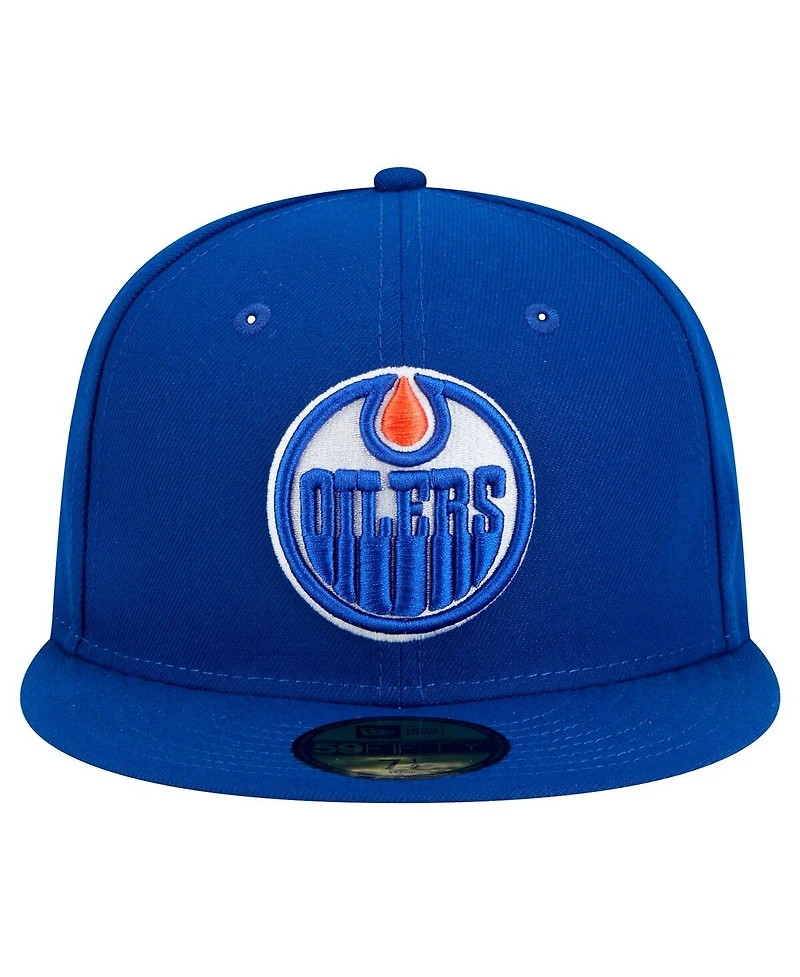 New Era Men's Royal Edmonton Oilers Core 59FIFTY Fitted Hat