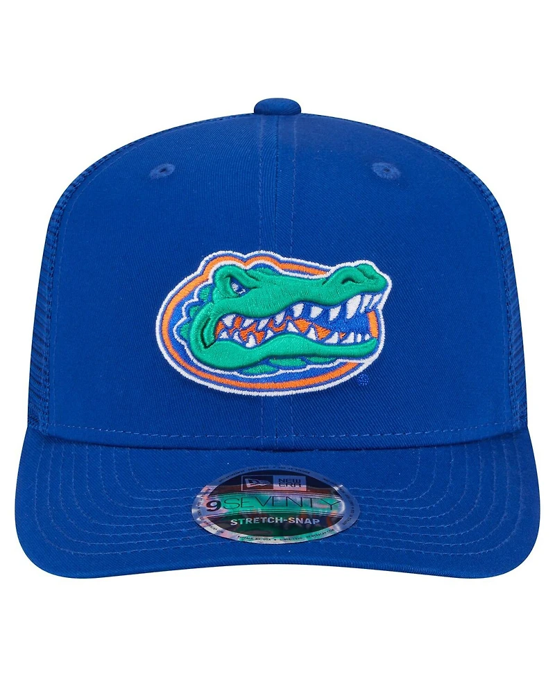 New Era Men's Royal Florida Gators Primary 9SEVENTY Trucker Stretch-Snap Hat