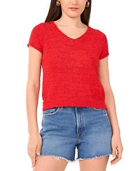 Vince Camuto Women's Short-Sleeve Knit Top