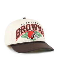 '47 Brand Men's Cream Cleveland Browns Pomona Rope Hitch Adjustable Hat