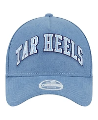 New Era Women's Denim North Carolina Tar Heels A-Frame 9FORTY Adjustable Hat