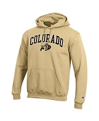 Champion Men's Vegas Gold Colorado Buffaloes Arched Logo Fleece Pullover Hoodie