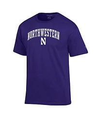 Champion Men's Purple Northwestern Wildcats Arch Over Logo T-Shirt