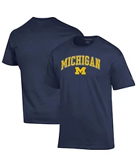 Champion Men's Navy Michigan Wolverines Arch Over Logo T-Shirt