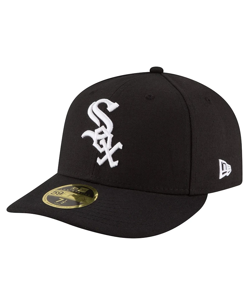 New Era Men's Black Chicago White Sox 125th Anniversary Low Profile 59FIFTY Fitted Hat