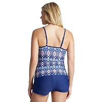 Free Country Women's 2-in-1 Keyhole Tankini Top