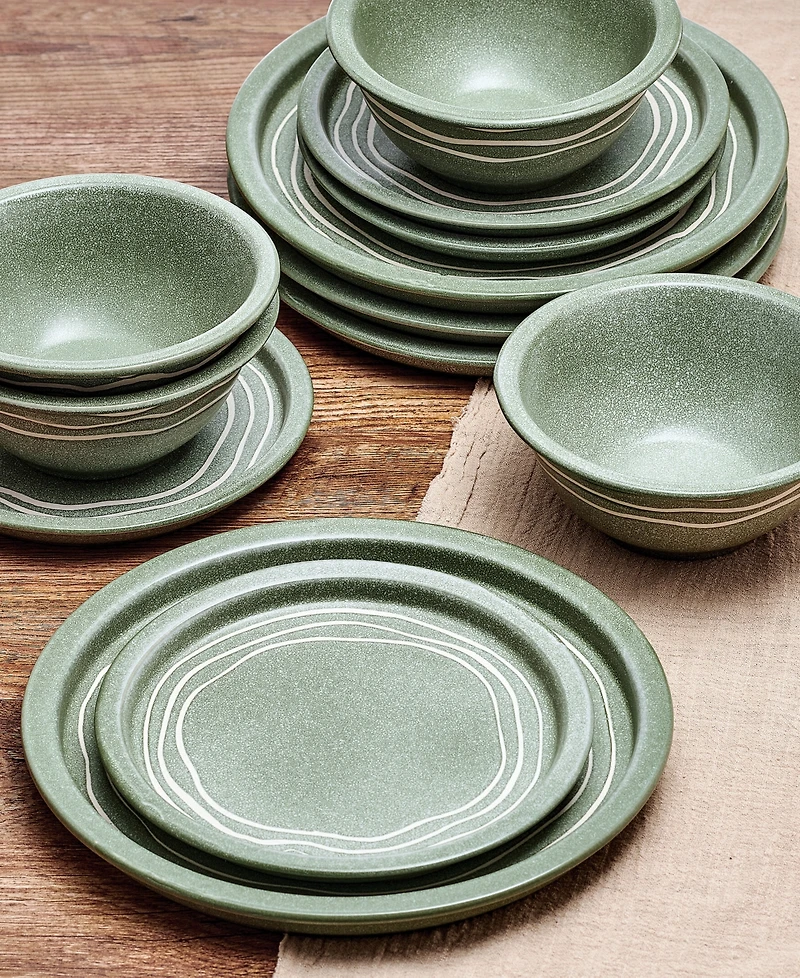 Pfaltzgraff Natures Pallet Sage 12-Pc. Dinnerware Set, Service for 4