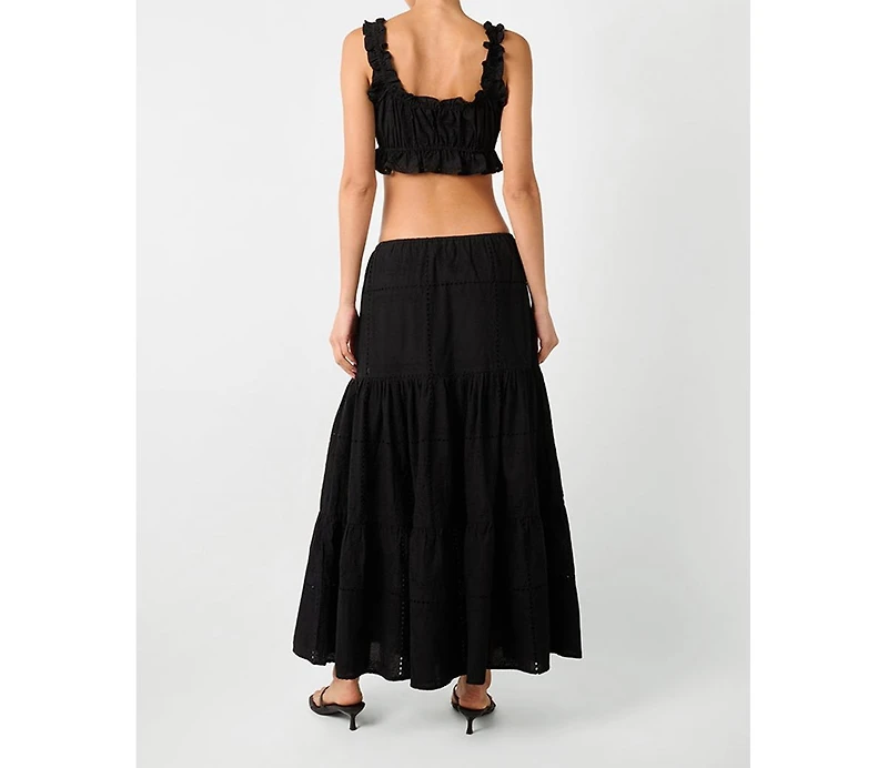WeWoreWhat Women's Midi Pull On Skirt