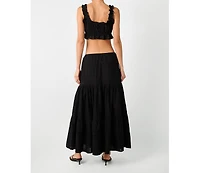 WeWoreWhat Women's Midi Pull On Skirt