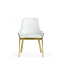 Upholstered Faux Leather Dining Arm Chair for Kitchen or Room Seating