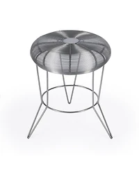 Contemporary Round Top End Table with Wire Base for Living Room