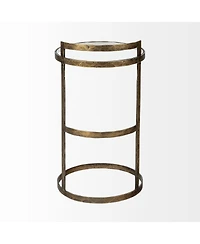 Transparent Glass Round Side Table – Modern Home Accent