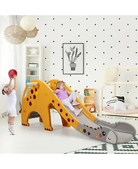 3 in 1 Kids Climber Slide Play Set with Basketball Hoop