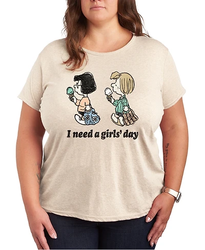 Hybrid Apparel Plus Peanuts Need a Girls Day Graphic T-Shirt