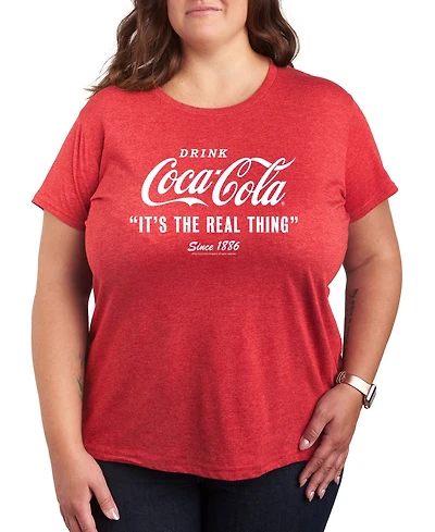 Hybrid Apparel Plus Coca-Cola The Real Thing Graphic T-Shirt