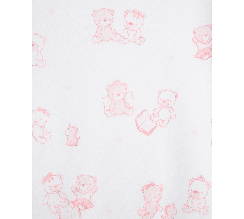 Little Me Baby Girls Cotton Bears Bodysuits & Pants, 5 Piece Set