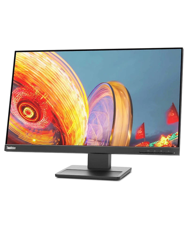 Lenovo ThinkVision E24q-20 23.8" 16:9 Qhd Ips Wled Lcd Monitor, Raven Black