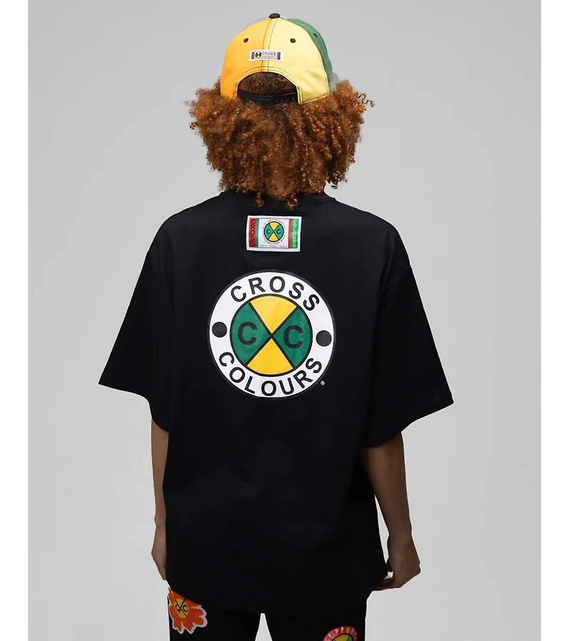 Cross Colours Men's Circle Logo T-Shirt