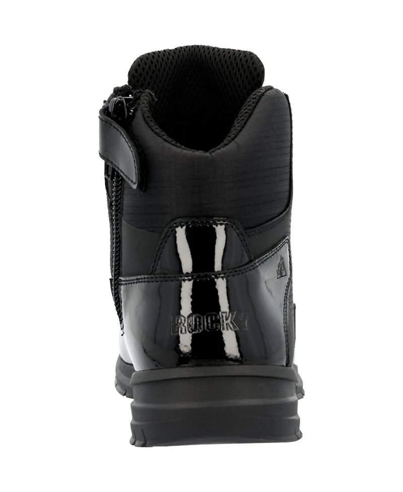 Rocky Men's Cadet 6" Black Side Zip Public Service Boot