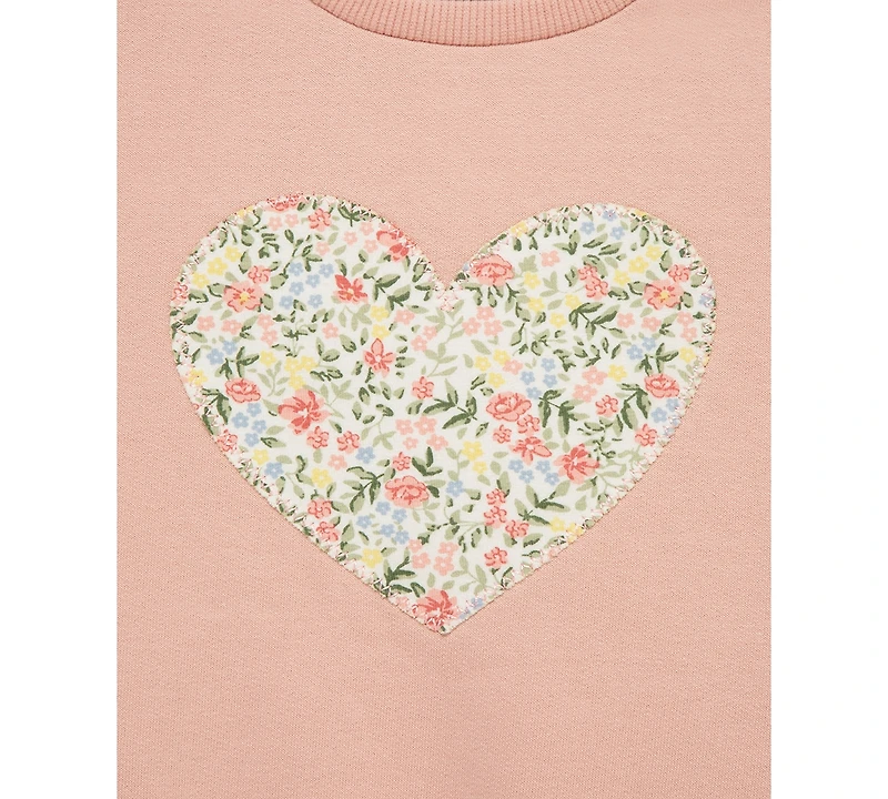 Little Me Baby Girls Heart Sweatshirt & Leggings, 2 Piece Set