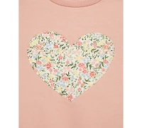 Little Me Baby Girls Heart Sweatshirt & Leggings, 2 Piece Set