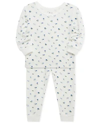 Little Me Baby Girls Toile Pajamas, 4 Piece Set