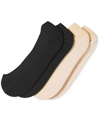 Hue Women's 2-Pk. Heelbliss Cushioned-Back Liner Socks U24376