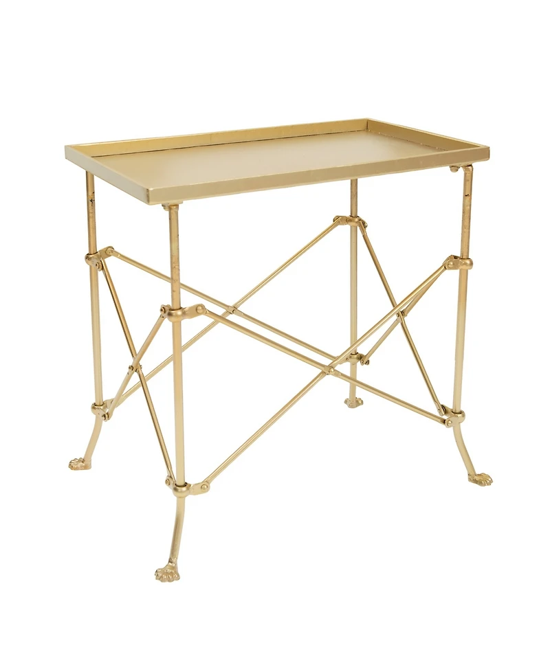 Creative Co-op 14.9" Metal Vintage Rectangular End Table