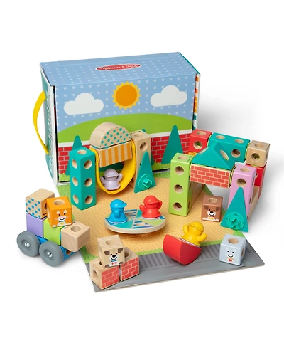 Melissa and Doug Blockables Town Play Set