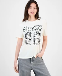 Love Tribe Juniors' Coca-Cola Leopard 86 Graphic T-Shirt