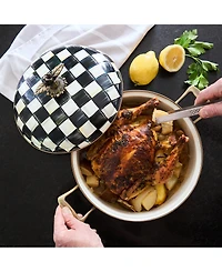 Mackenzie-Childs Courtly Check 5-Quart Casserole Dish