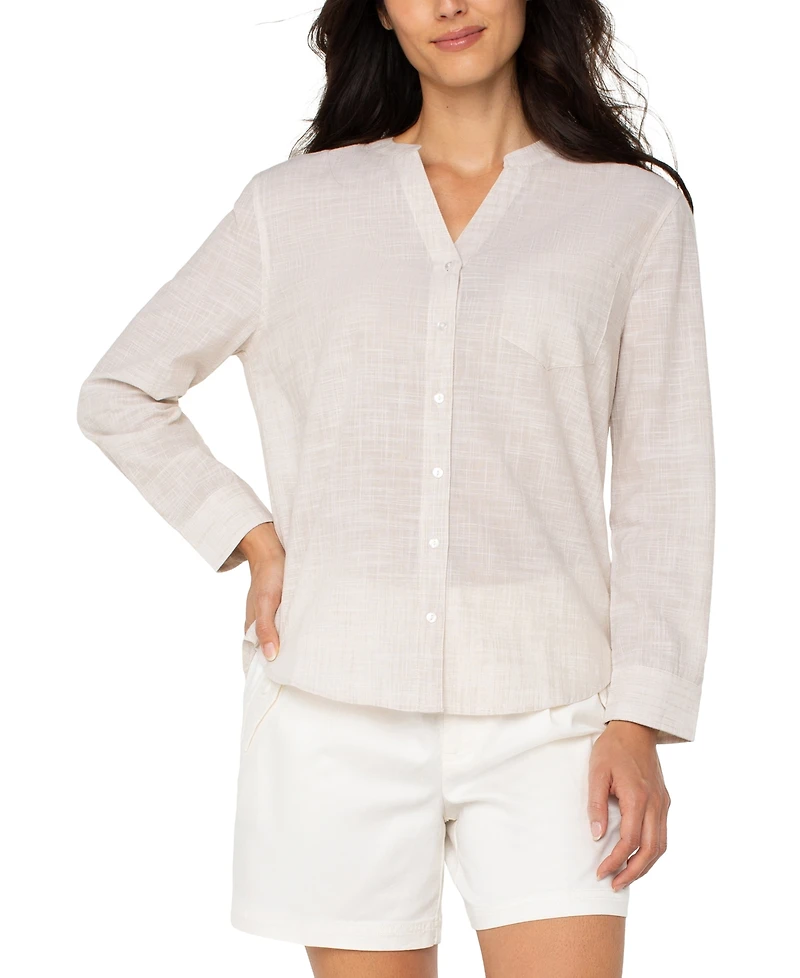 Liverpool Los Angeles Women's Cotton Long-Sleeve Shirt