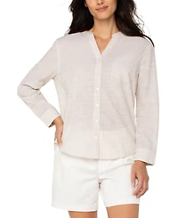 Liverpool Los Angeles Women's Cotton Long-Sleeve Shirt