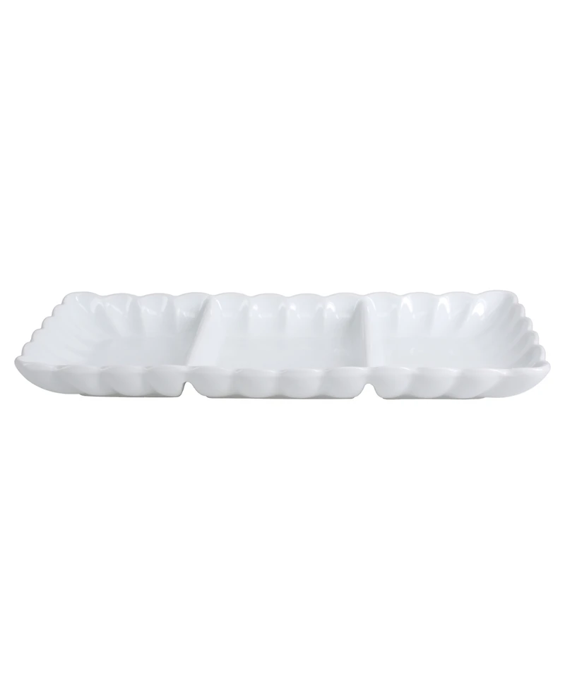 Bia Cordon Bleu Petal Divided Serving Dishes, Set of 2