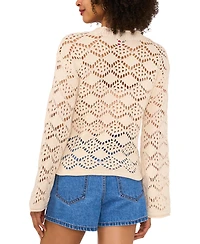 Vince Camuto Women's Pointelle Cotton Cardigan