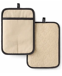 kate Spade new york Flower Soft Silicone Pot Holder Set, 7" x 10"