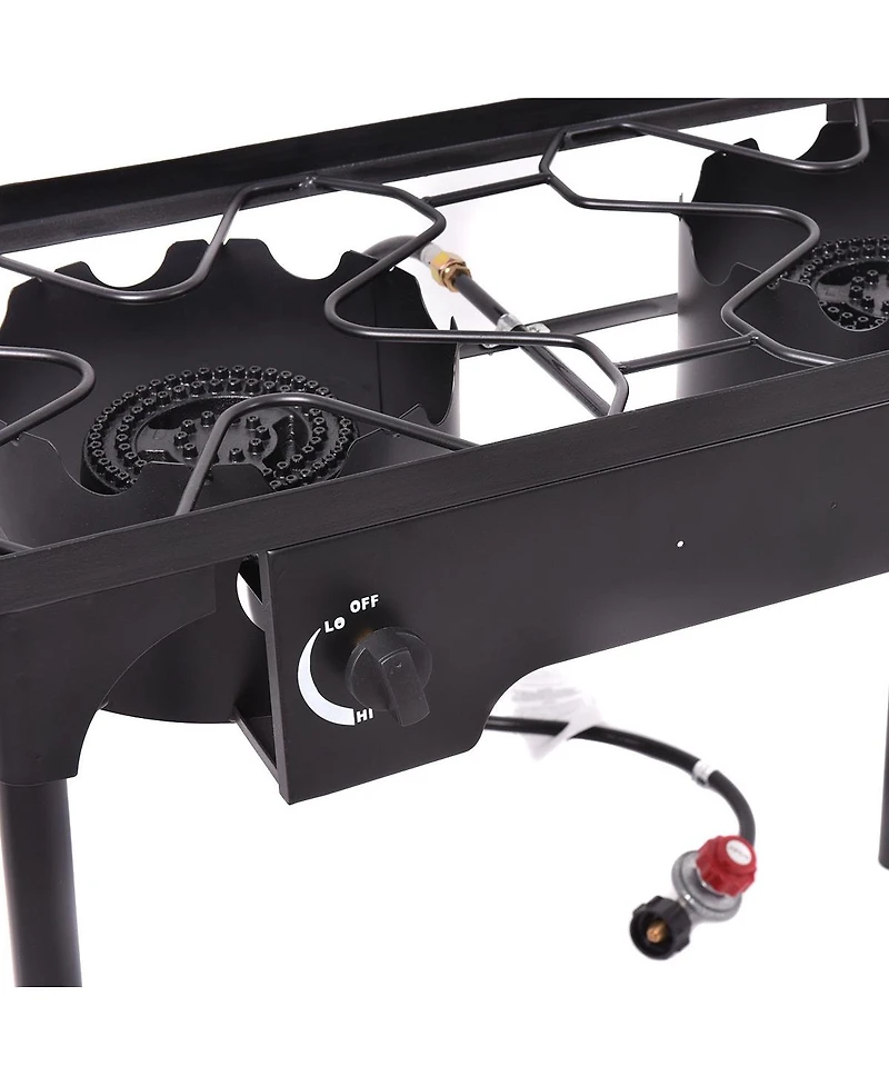 150000 Btu Double Burner Outdoor Stove Bbq Grill