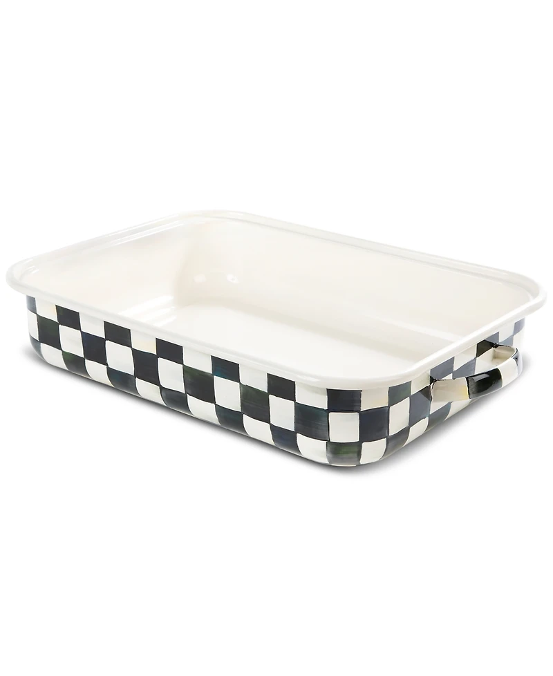 MacKenzie-Childs Courtly Check Roasting Pan with Rack