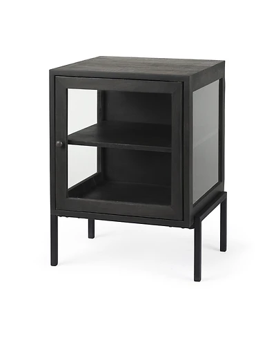 Rustic Solid Wood Square End Table – Natural Grain Finish